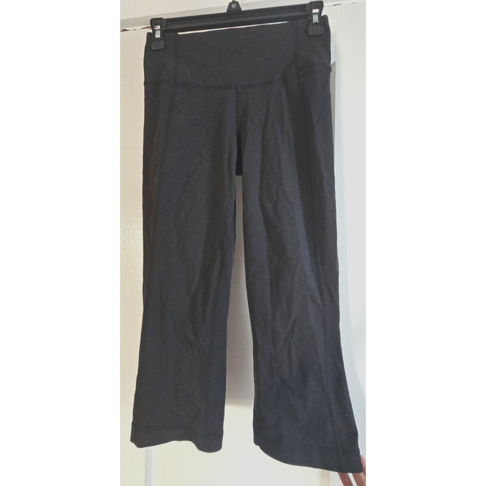 LULULEMON women's 4 cropped high rise back splits legging‎ pants inseam21"